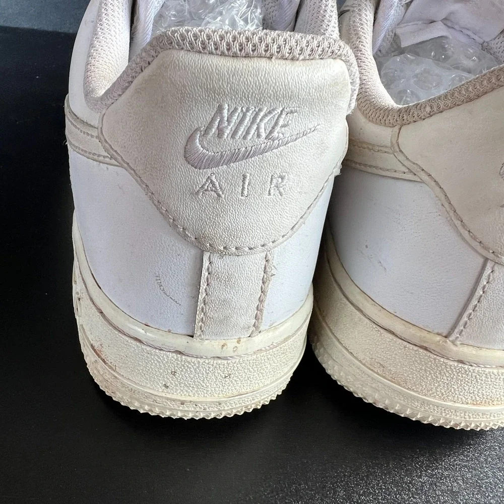 Nike Air Force 1 Low '07 Shoes Womens Size 6.5 White Leather Sneakers 315115-112